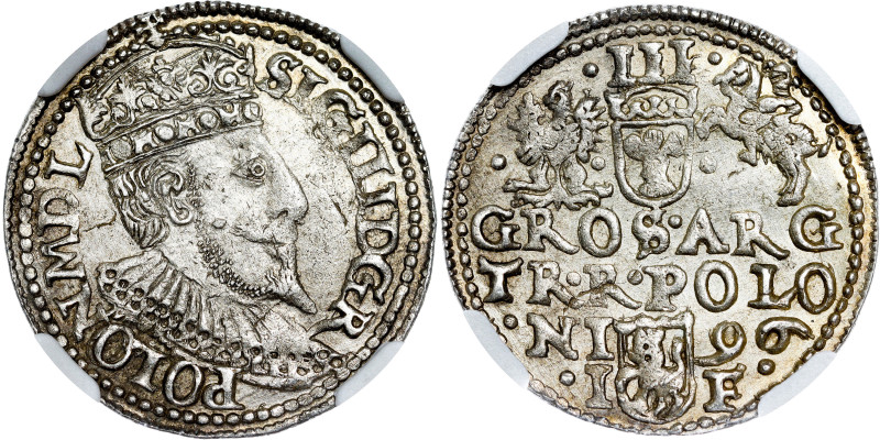 Zygmunt III Waza Groschen (Trojak) 1596 Olkusz

Sigismund III Vasa, 3 groschen...