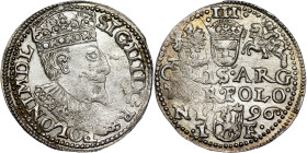 Poland – Sigismund III Vasa Groschen (Trojak) 1596 Olkusz