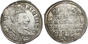 Poland – Sigismund III Vasa Groschen (Trojak) 1596 Olkusz