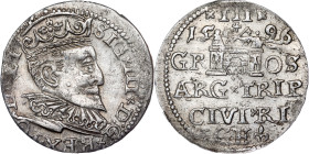 Poland – Sigismund III Vasa Groschen (Trojak) 1596 Riga