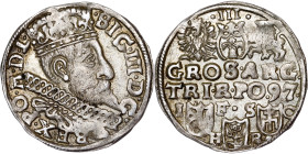 Poland – Sigismund III Vasa Groschen (Trojak) 1597 Bromberg