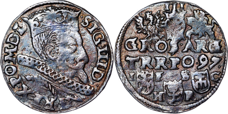 Zygmunt III Waza Groschen (Trojak) 1597 Bydgoszcz

Sigismund III Vasa, 3 grosc...