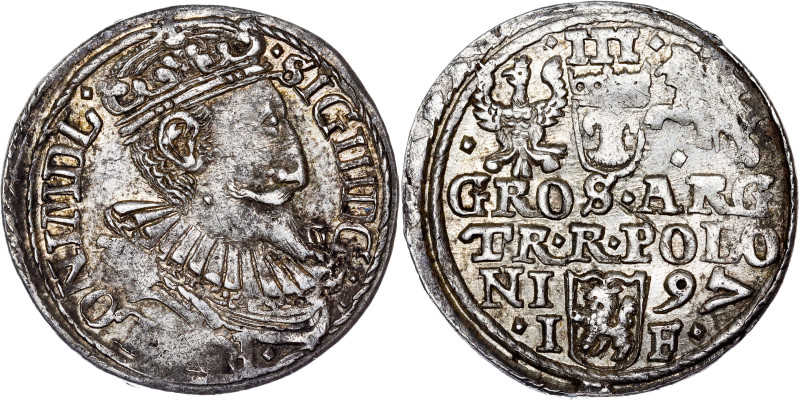 Zygmunt III Waza Groschen (Trojak) 1597 Olkusz

Sigismund III Vasa, 3 groschen...