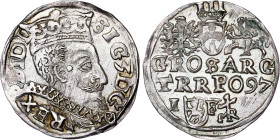 Poland – Sigismund III Vasa Groschen (Trojak) 1597  Lublin