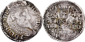 Poland – Sigismund III Vasa Groschen (Trojak) 1598 Olkusz