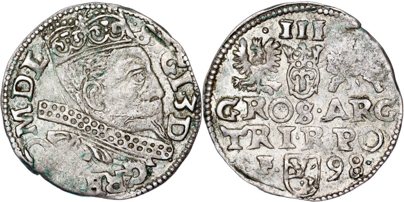 Zygmunt III Waza Groschen (Trojak) 1598 Wschowa

Sigismund III Vasa, 3 grosche...