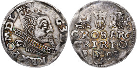 Poland – Sigismund III Vasa Groschen (Trojak) 1598 Wschowa