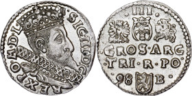 Poland – Sigismund III Vasa Groschen (Trojak) 1598 Bromberg