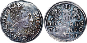 Poland – Sigismund III Vasa Groschen (Trojak) 1599 P