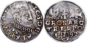 Poland – Sigismund III Vasa Groschen (Trojak) 1599 Wschowa