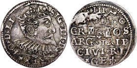 Poland – Sigismund III Vasa Groschen (Trojak) 1600 Riga