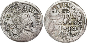 Poland – Sigismund III Vasa Groschen (Trojak) 1600 Bromberg