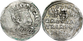 Poland – Sigismund III Vasa Groschen (Trojak) 1600 Bromberg