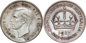 Australia – George VI (1936-1952) One Crown 1937