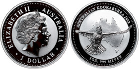Australia – Elizabeth II – Kookaburra 1 Dollar 2002