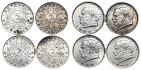 Austria – 2 Schilling 1928 LOT – 4 pcs