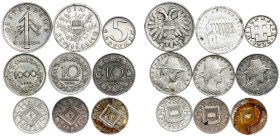 Austria – Schilling, Groschen LOT – 9 pcs