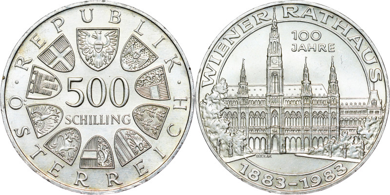 Austria – 500 Schilling 1983 – Wiener Rathaus

KM 2962

UNC

UNC