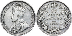 Canada – George V, 25 Cents 1919, Ottawa