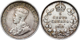 Canada – George V, 5 Cents 1913