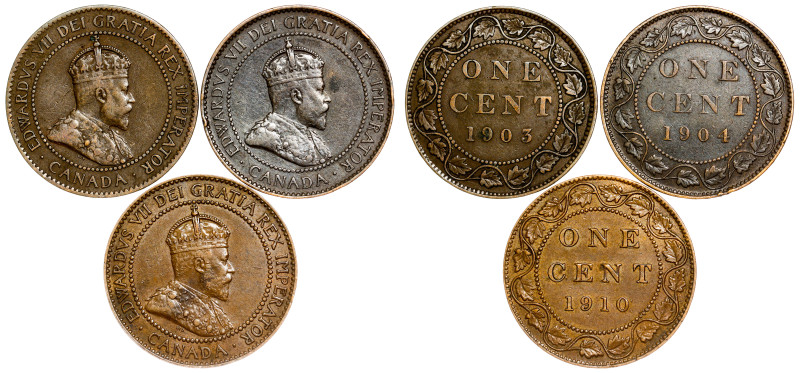George V, One Cent 1904, 03 and 10 – 3 pcs

EF/VF

EF/VF