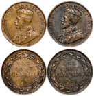Canada – George V, One Cent 1917 and 18