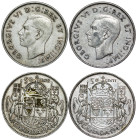 Canada – George VI, 50 Cents 1944 and 45