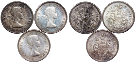 Canada – Elizabeth II, 50 Cents 1960, 63 and 64