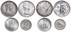 Canada – Elizabeth II, Silver LOT – 4pcs