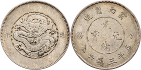 China - Yunnan Province, silver 50 cents, ND