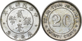 China - Kwang-Tung Province, 20 Cents