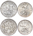 Czechoslovakia – 50, 100 Korun – 2 pcs