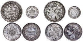 France – Silver LOT – 4pcs