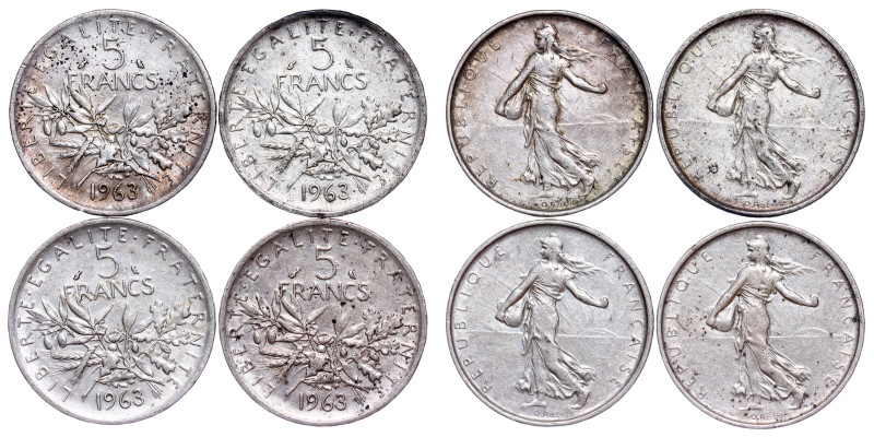 France – Silver 5 Francs LOT – 4pcs

EF/aUNC

EF/aUNC