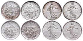 France – Silver 5 Francs LOT – 3pcs
