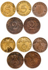 Germany – Reichspgennig LOT – 5 db