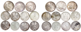 Germany – Federal Republic Silver LOT – 11 db