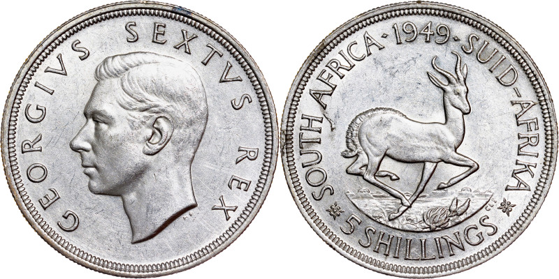 South Africa – George VI. 
5 Shillings 1949 Pretoria Mint

KM# 40.1, N# 11620...