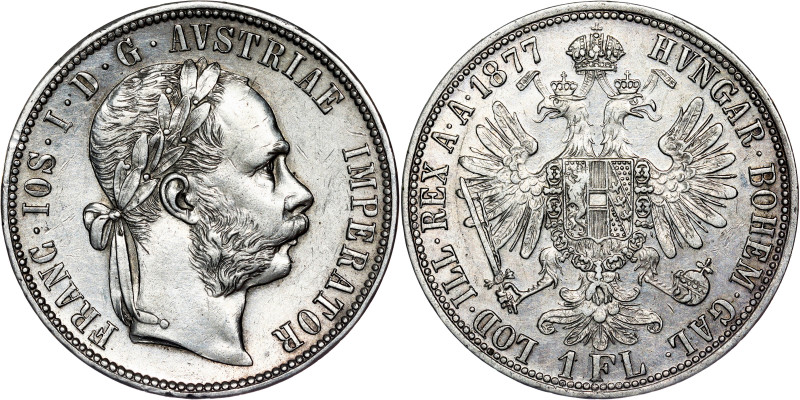 Franz Joseph I. (1848-1916) Gulden 1877 Wien
Florin 1877 Vienna

EF

EF