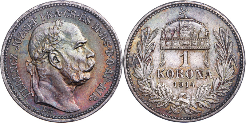 1 Korona / Krone 1914 Kremnica / Kremnitz / Körmöcbánya

UNC/ST, mint luster, ...