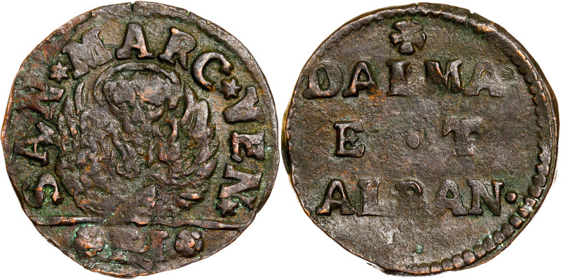 Italian States - Venice, Dalmatia et Albania 
Gazzetta (2 Soldi), ND (from 1684...