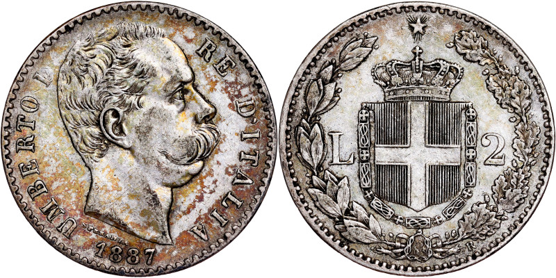 Italian States - SAVOIA - Umberto I (1878-1900) - 2 Lire 1887

Pag. 597; Mont....