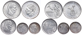 Romania – Silver LOT – 5 pcs