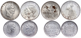 Romania – Silver LOT – 4 pcs