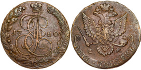 Russia – 5 Kopeks 1780 EM