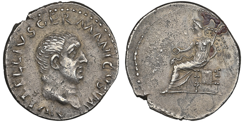 Vitellius 69 
Denarius, Rome, Avril-Décembre 69, AG 3.31 g. Avers : A VITELLIVS ...