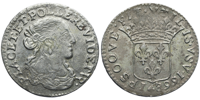 Louis I 1662-1702
1/12 Ecu ou 5 sols, Luigino 1668, AG 2.19 g. Ref : G. MC 77, C...