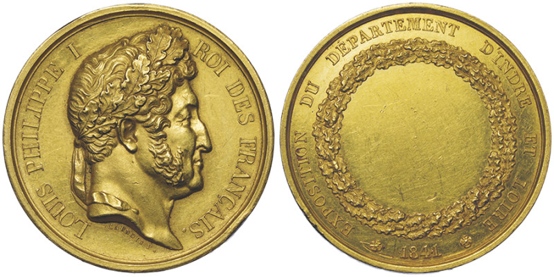 Louis-Philippe I 1830-1848
Médaille en or, AU 22.33 g. 32 mm Avers : LOUIS PHILI...