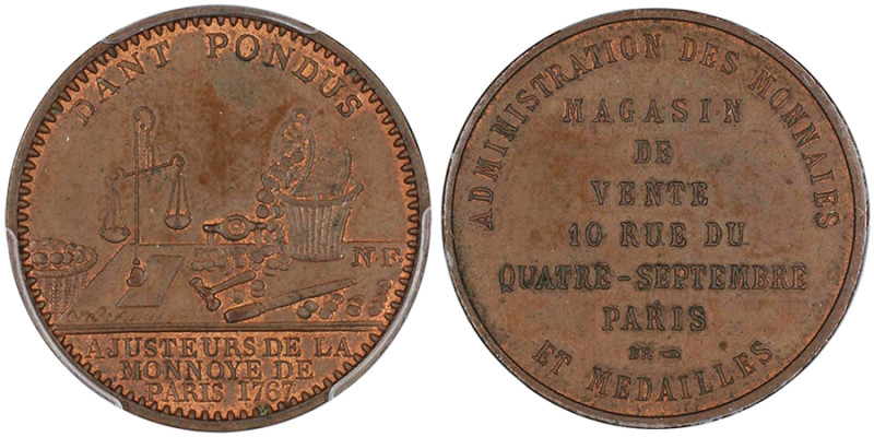 Troisième République 1870-1940
Médaille publicitaire du magasin de la Monnaie de...