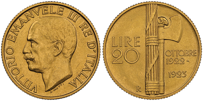 Vittorio Emanuele III 1900-1946
20 lire, Roma, 1923 , AU 6.45 g.
 Ref : Cud. 122...